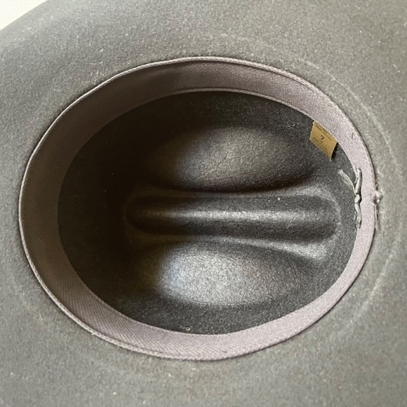 Wool Felt Cowboy Hat Western Ranch Rodeo Festival Costume Black 7 WPL 5923 USA - Picture 13 of 15